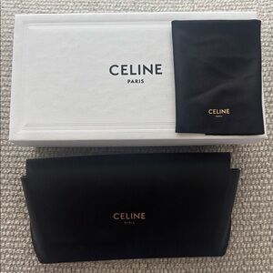Celine Glasses Case with Box and Microfiber Cloth